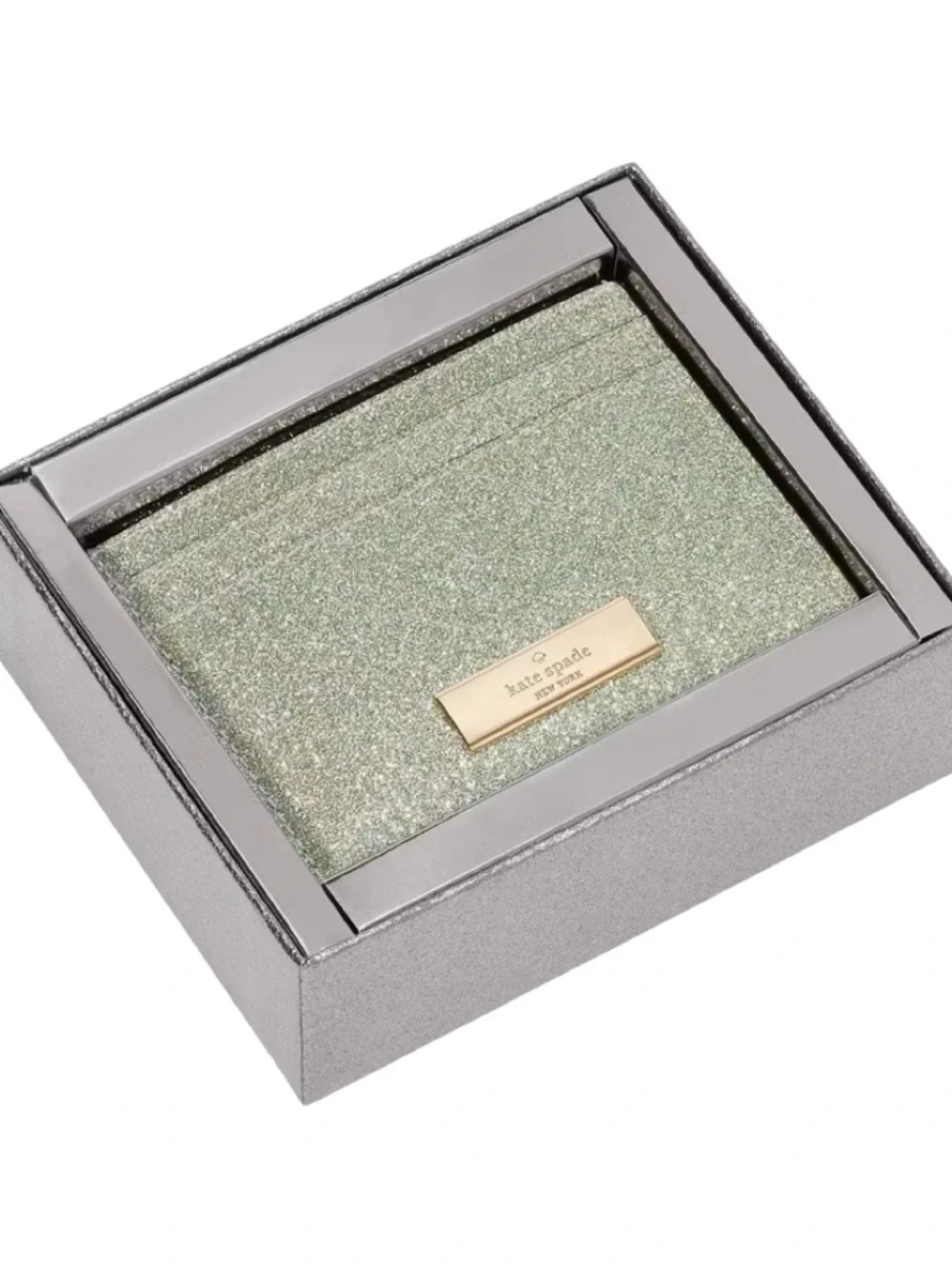 NWT - Kate Spade Kenzie Boxed Glitter Cardholder - Picture 9 of 10